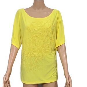 Bleeker & McDougal yellow kimono sleeve top size‎ XL